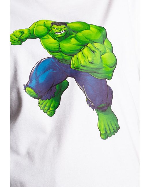 Balenciaga Green X Marvel Hulk Print T-Shirt