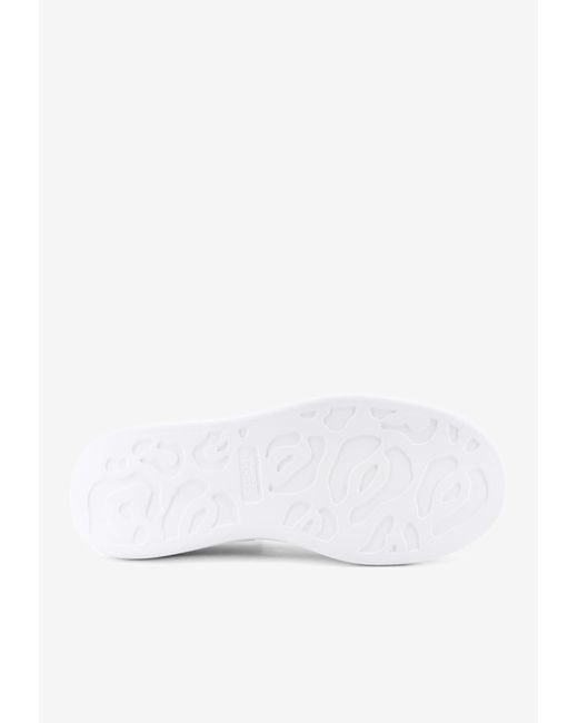 Alexander McQueen White Oversize Leather Sneakers for men