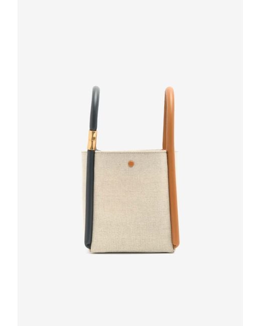 Boyy White Lotus 14 Canvas Top Handle Bag