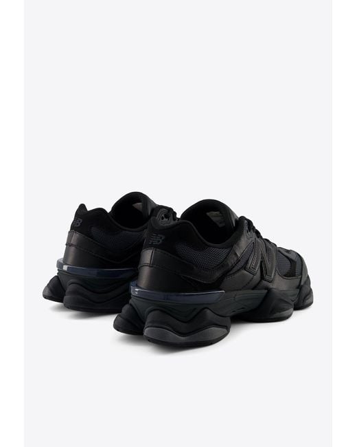 New Balance Black 9060 Low-Top Sneakers