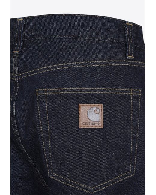 Carhartt Blue Aaron Straight-Leg Pants for men
