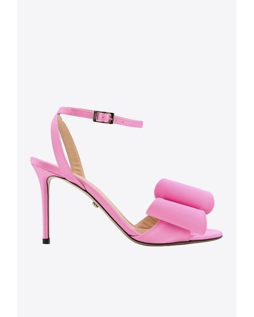 Mach & Mach Pink Le Cadeau 95 Bow-Detail Sandals