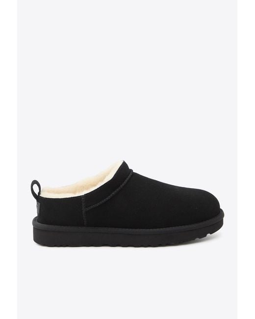 Ugg Black Classic Micro Suede Boots