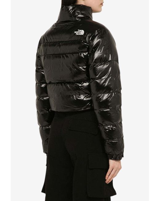 The North Face Black Logo-Embroidered Quilted Jacket