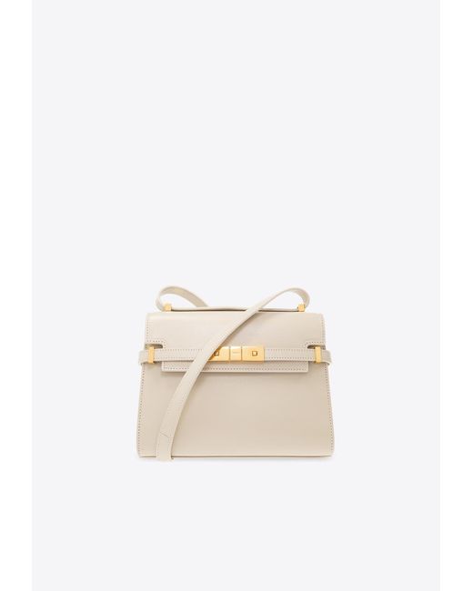 Saint Laurent White Mini Manhattan Shoulder Bag