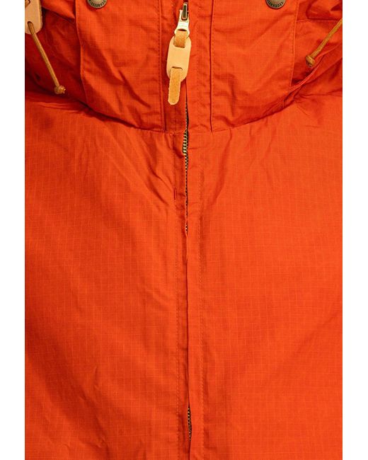 Manifattura Ceccarelli Orange Zip-Up Windbreaker Jacket for men