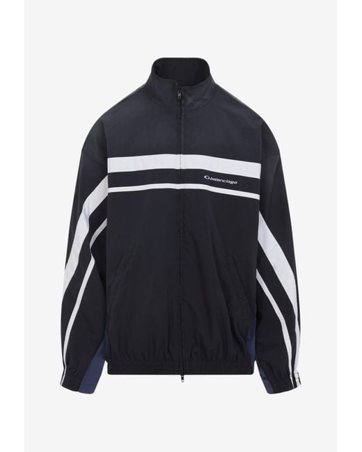Balenciaga Men's Black 50/50 Tracksuit Jacket