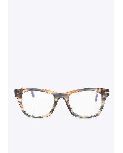 Tom Ford Multicolor Square-Framed Optical Glasses for men
