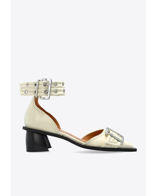 Ganni White Heeled Shoes