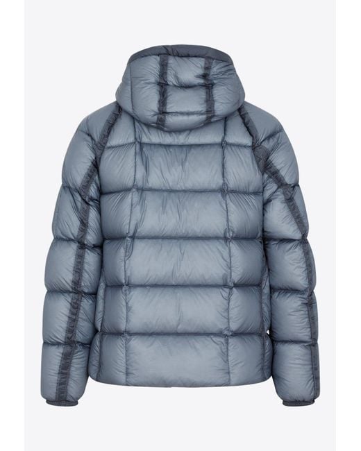 C.P. Company Dd Shell Hooded Down Jacket in Blue for Men | Lyst