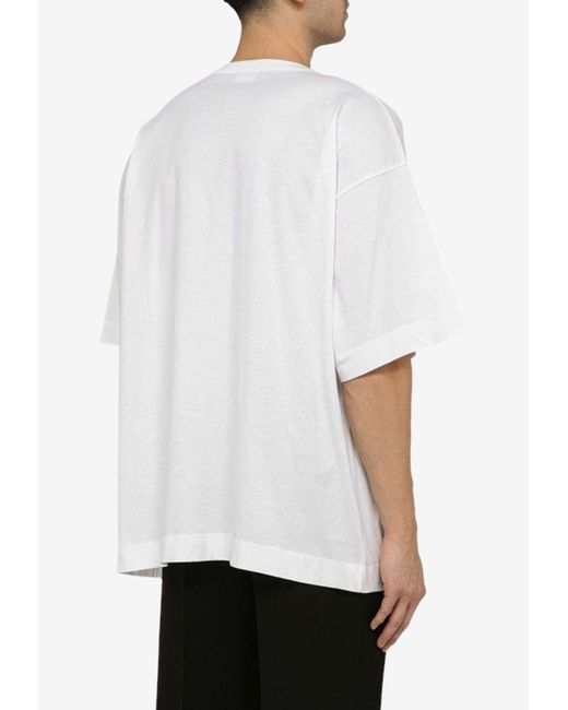 Dries Van Noten White Hein Short-Sleeved T-Shirt for men