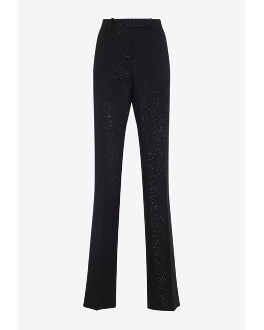 Tom Ford Blue Sequined Wool Pants
