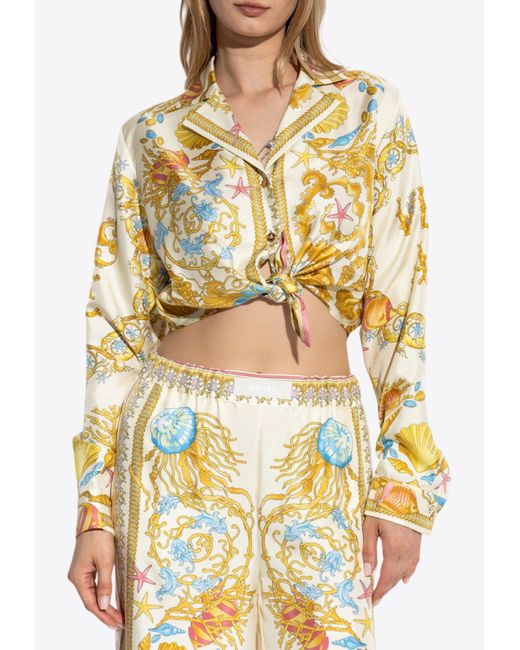 Versace Yellow 'Underwater Barocco' Shirt