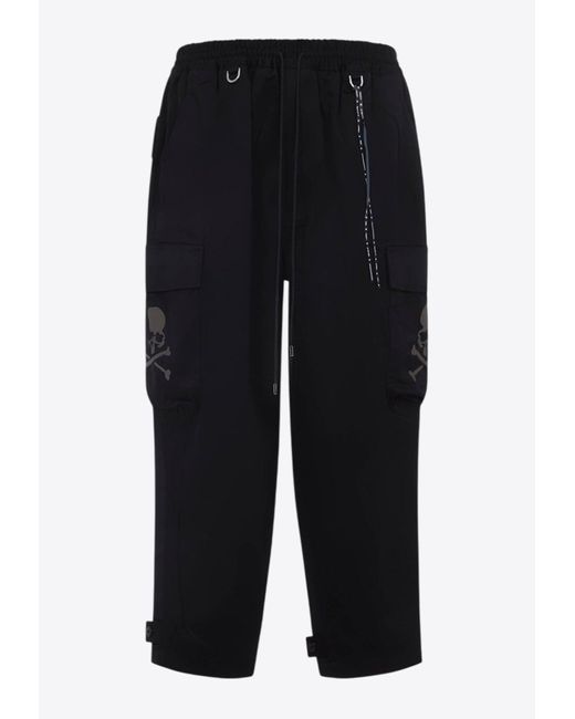 Mastermind Japan Blue Wide Cargo Pants With Skull-Print for men