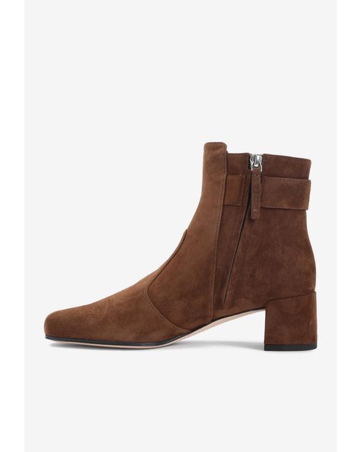 Roger Vivier Brown Tres Vivier Polly 45 Boots