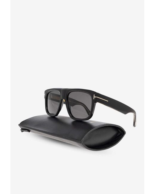 Tom Ford Gray Icon Rectangular Sunglasses for men