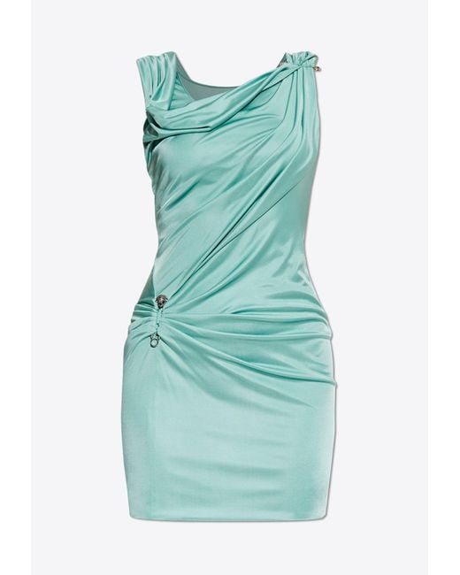Versace Green Short Dresses