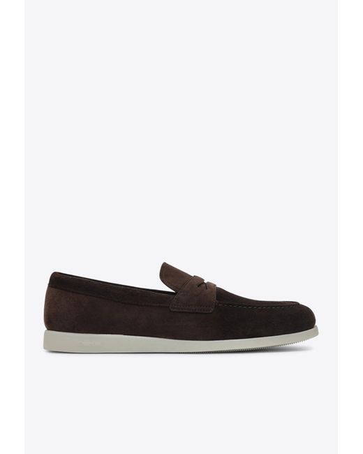 Church's White Otford Suede Loafers for men