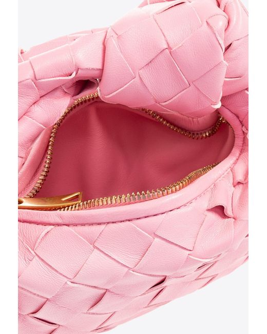 Bottega Veneta Pink Candy Jodie Top Handle Bag