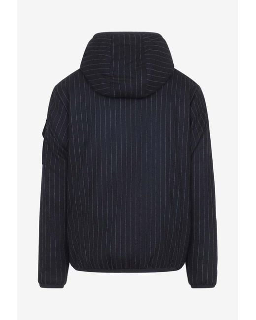 Moncler Blue Ceze Reversible Hooded Down Jacket for men