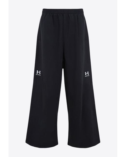 Balenciaga Under Armour Baggy Track Pants in Blue for Men | Lyst