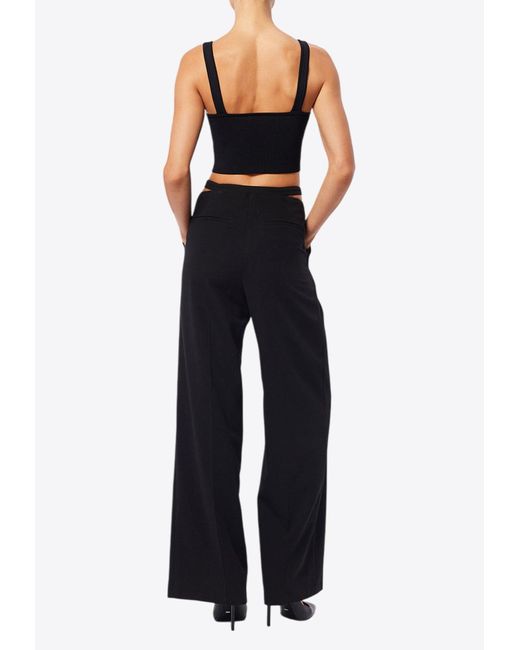 Mossman Black In Formation Wide-Leg Pants
