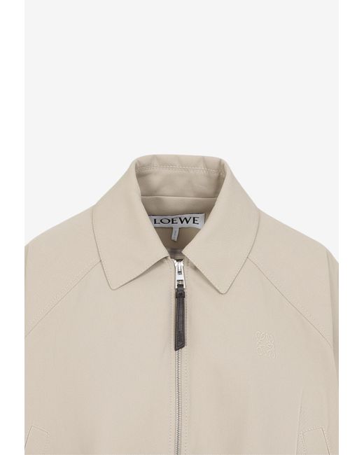 【LOEWE】バルーン ジップ ジャケット Loewe Cropped Zip Up Drawstring Balloon Jacket | Neiman Marcus
