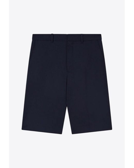 Casablanca Blue Tailored Wool Bermuda Shorts for men