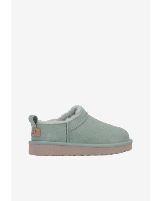 Ugg Green Classic Micro Suede Slippers