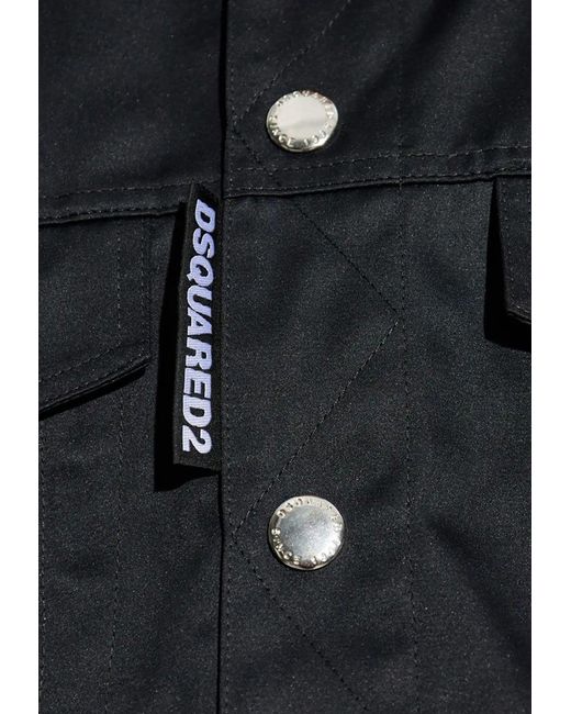 DSquared² Black Ever Jean D2 Overshirt for men
