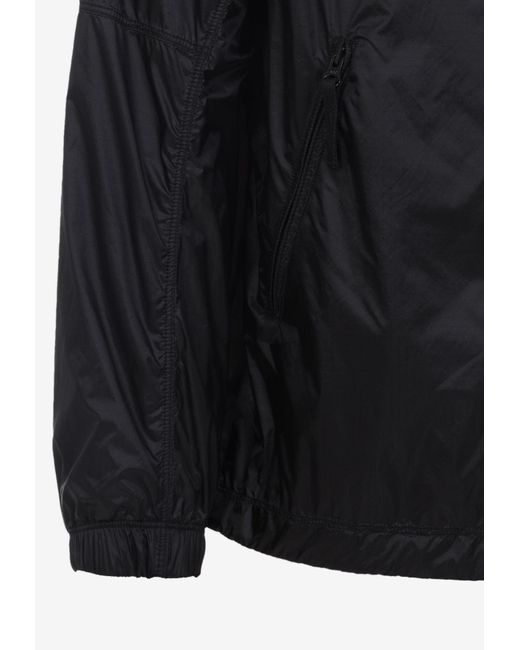 Stone Island Black Logo-Patch Zip-Up Jacket for men