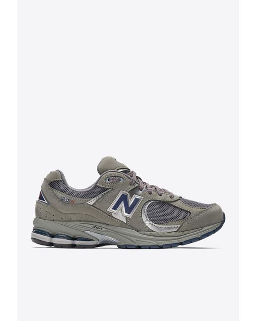 New Balance Gray 2002R Low-Top Sneakers for men