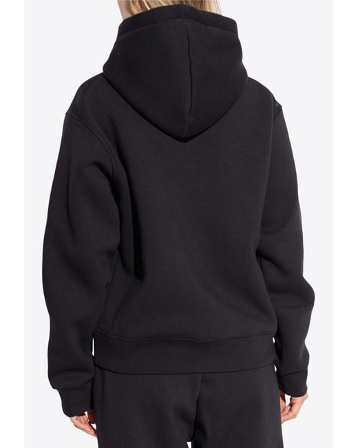 DSquared² Blue Icon Print Drawstring Hoodie for men