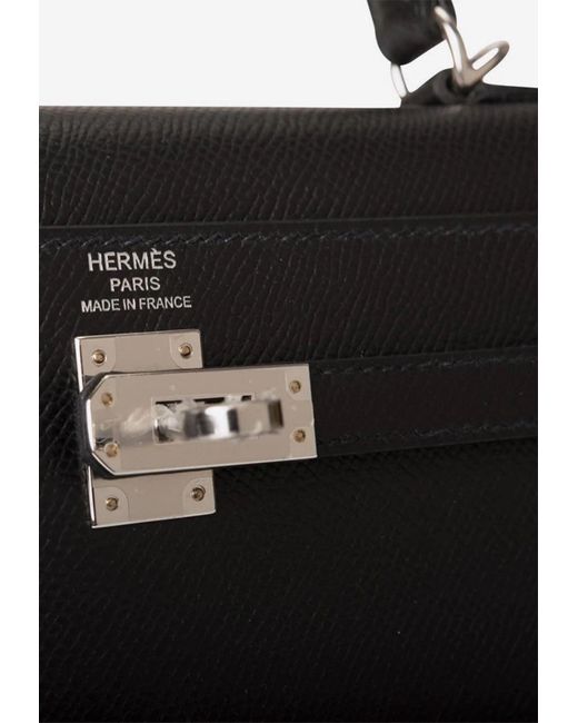 🖤 Hermès 25cm Kelly Sellier Black Epsom Leather Palladium Hardware 2021  #priveporter #hermes #kelly25