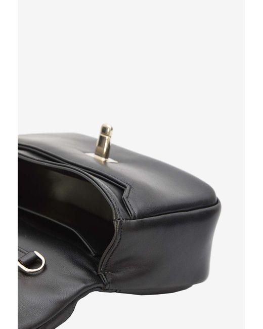 Roger Vivier Black Mini Viv' Choc Shoulder Bag