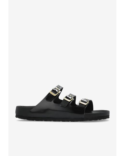 Birkenstock Black Florida Fresh Triple-Strap Slides