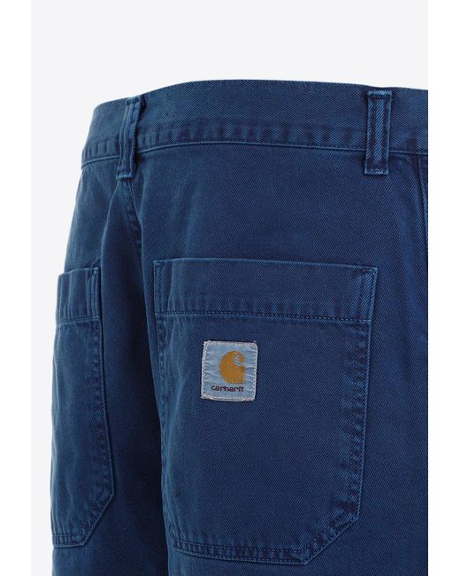 Carhartt Blue Garrison Wide-Leg Pants for men