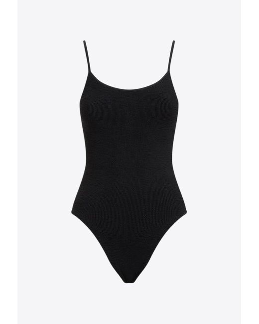 Hunza G Black Pamela One-Piece Swimsuit