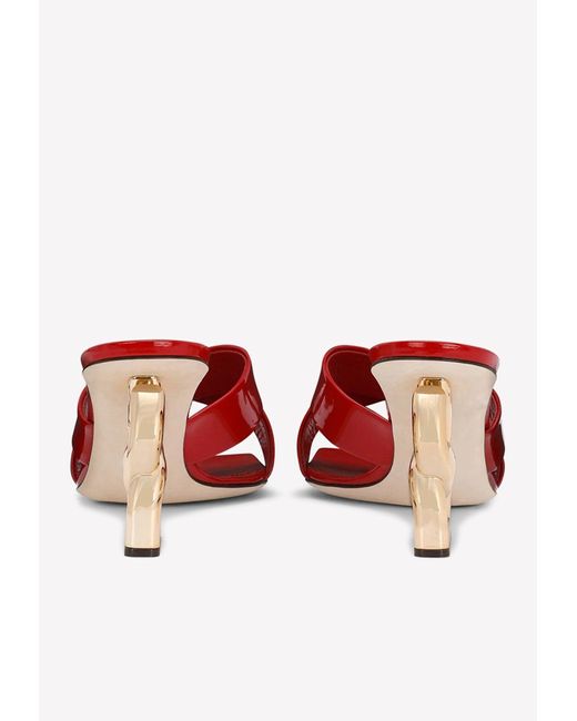 Dolce & Gabbana Red Patent Sandal