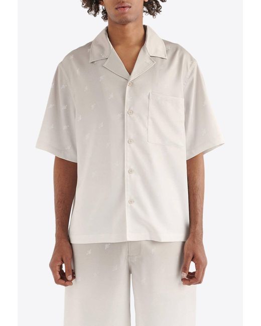Axel Arigato White Rio Ombre Logo Shirt for men