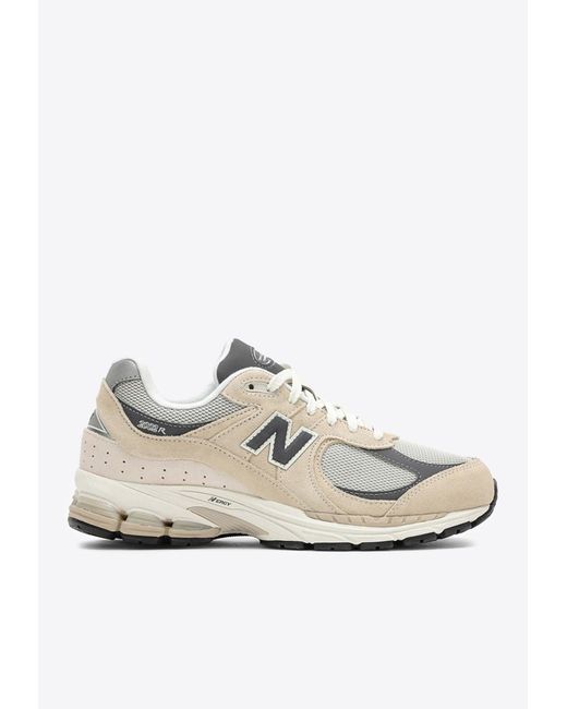 New Balance White M2002R Low-Top Sneakers for men