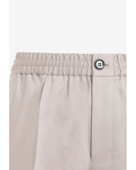 AMI Natural Elasticated Waist Pants for men