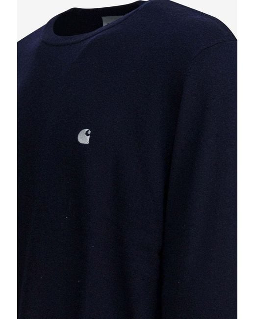 Carhartt Blue Madison Logo Sweater for men