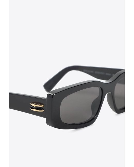 BVLGARI White B.Zero1 Rectangular Sunglasses