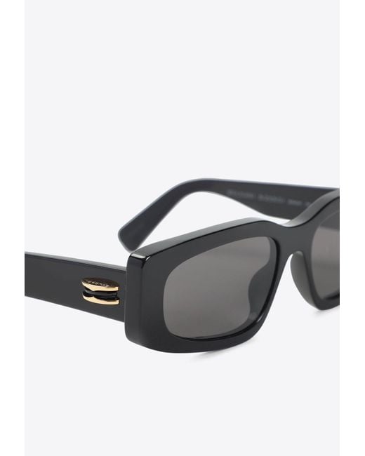 BVLGARI White B.Zero1 Rectangular Sunglasses