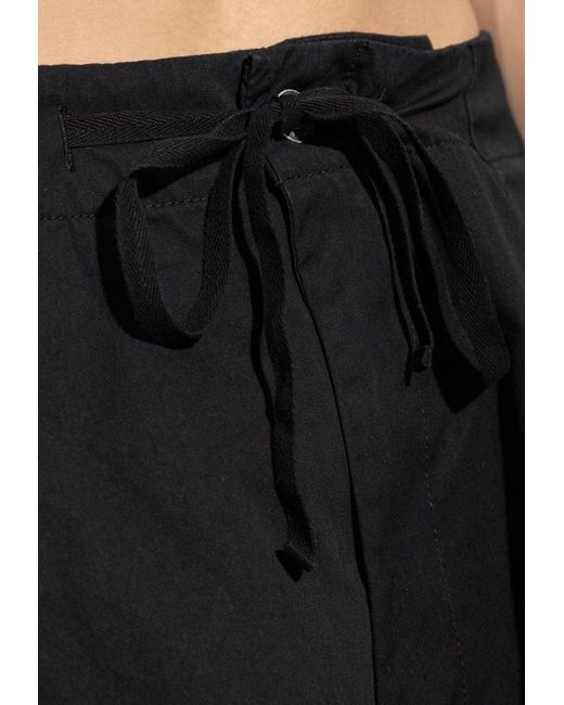 Alexander McQueen Black Wide-Leg Cargo Pants for men