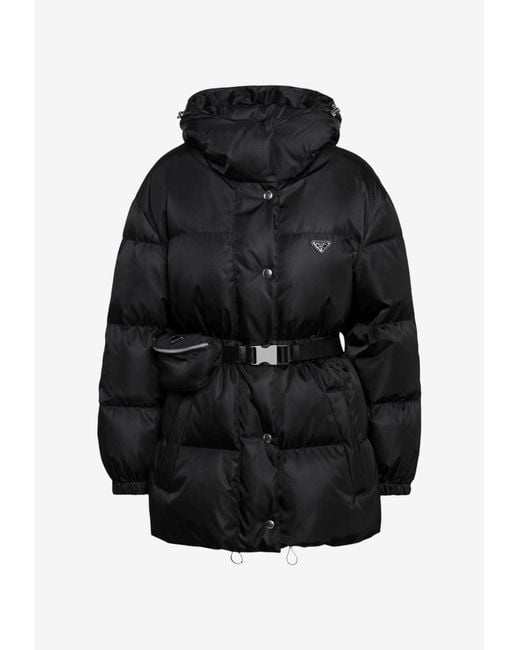 Prada Black Zip-Up Padded Jacket