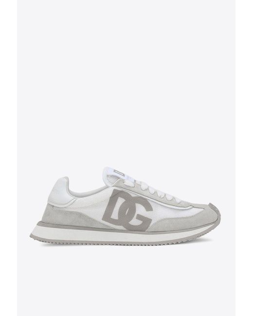 Dolce & Gabbana White Leatherblend Sneakers By Dolce Gabbana Model Ck