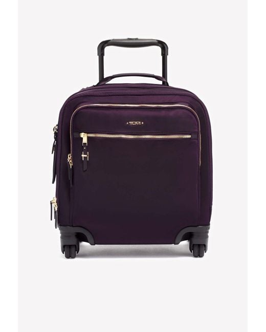 Tumi Purple Voyageur Osona Compact Carry-on luggage