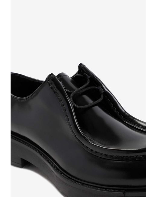 Prada Black Diapason Lace-Up Shoes for men